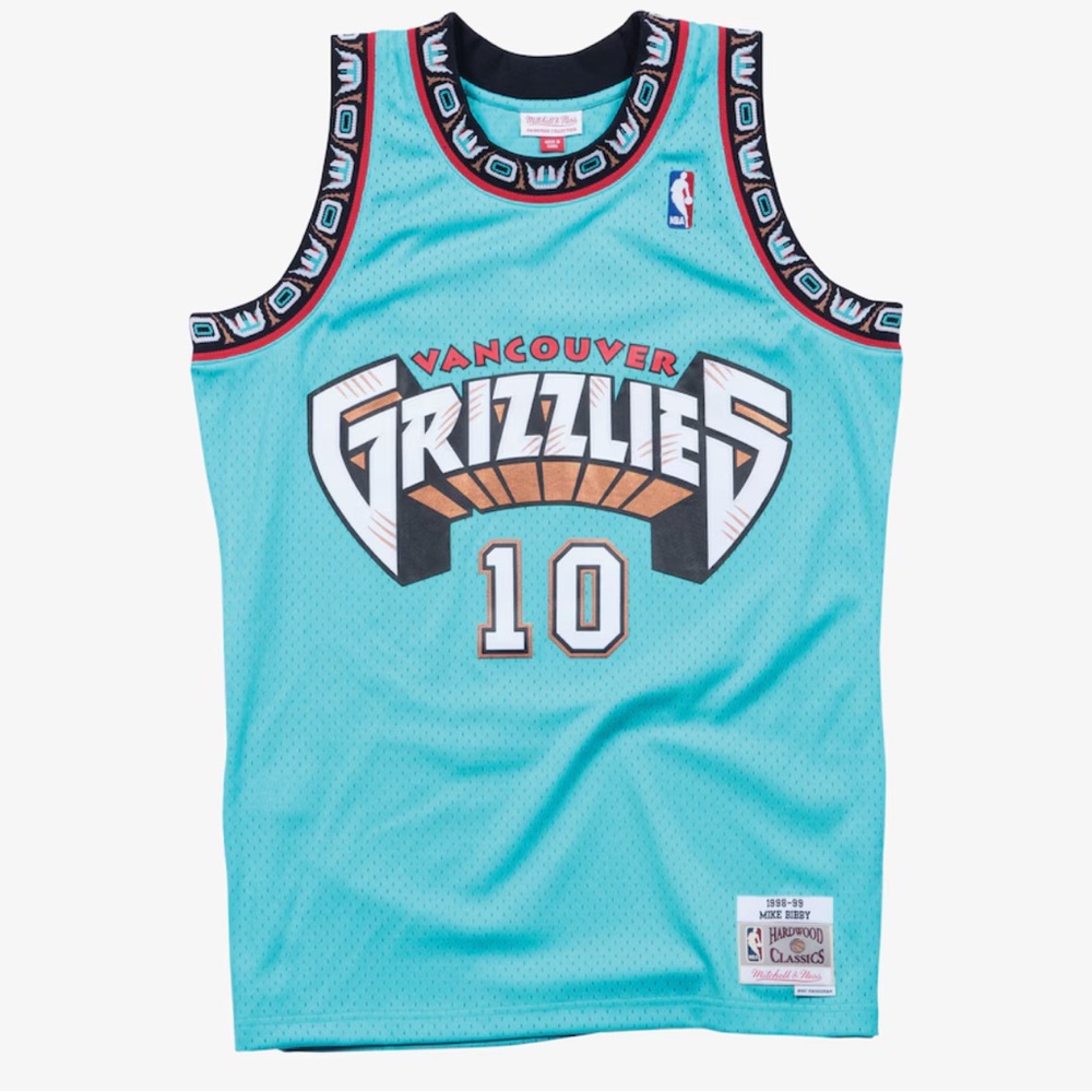 Mitchell & Ness Vancouver Grizzlies Teal Jersey